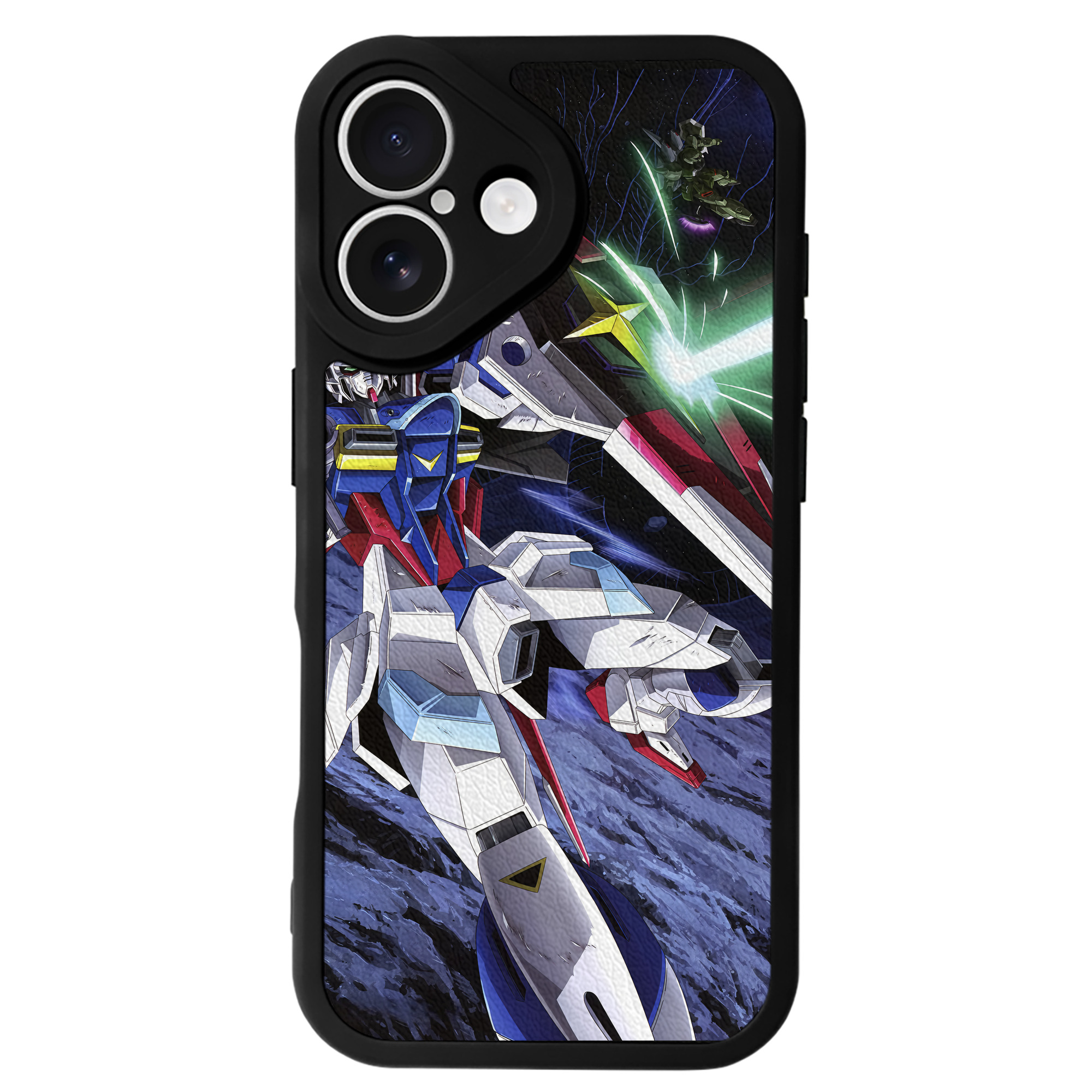 （画像用） 機動戦士ガンダム Mobile Suit Gundam 【iPhone 16シリーズ対応】シリコンスマホケース（レザー調） 材質：シリコン